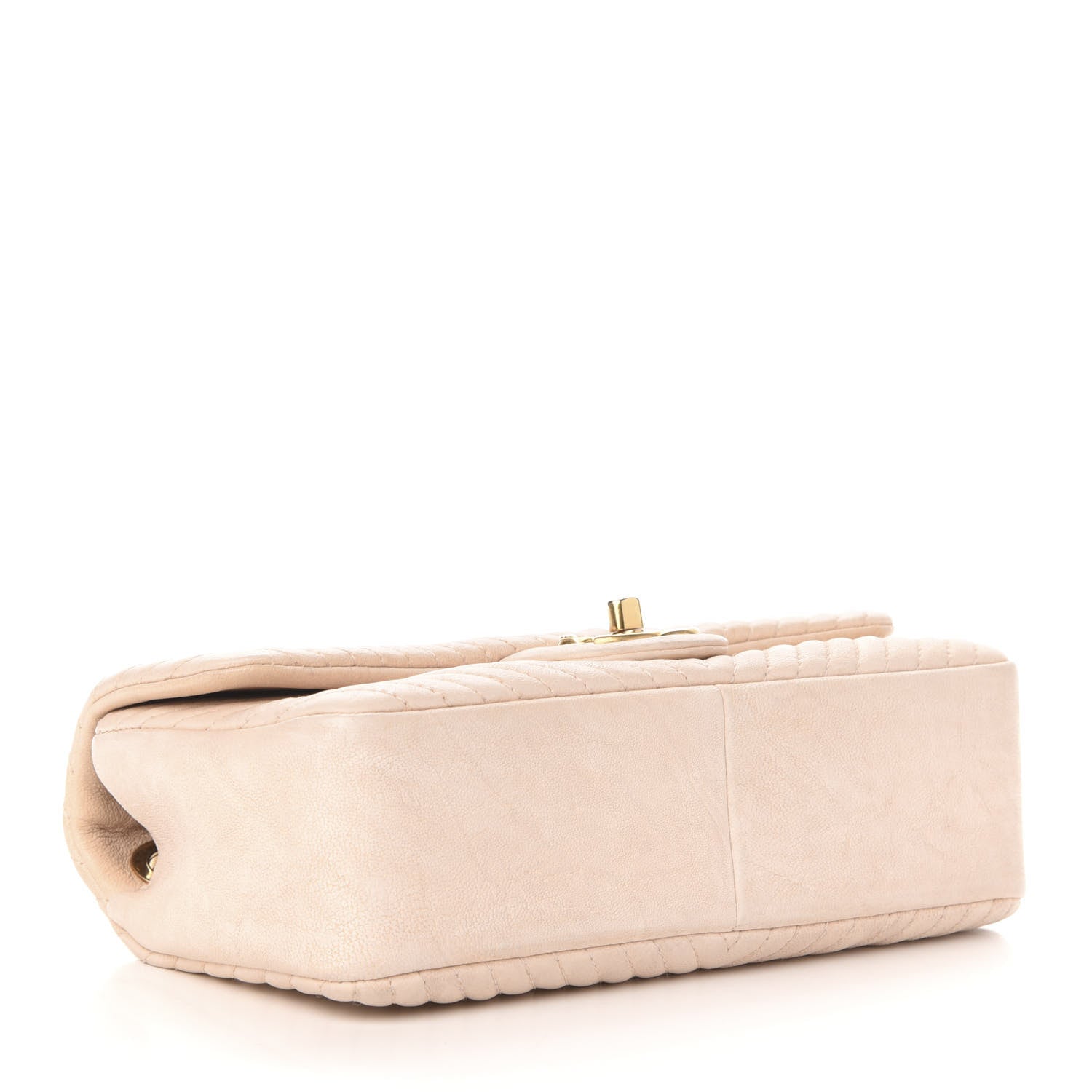 Chanel Calfskin Chevron Small Surpique Flap Ivory 4 of 10