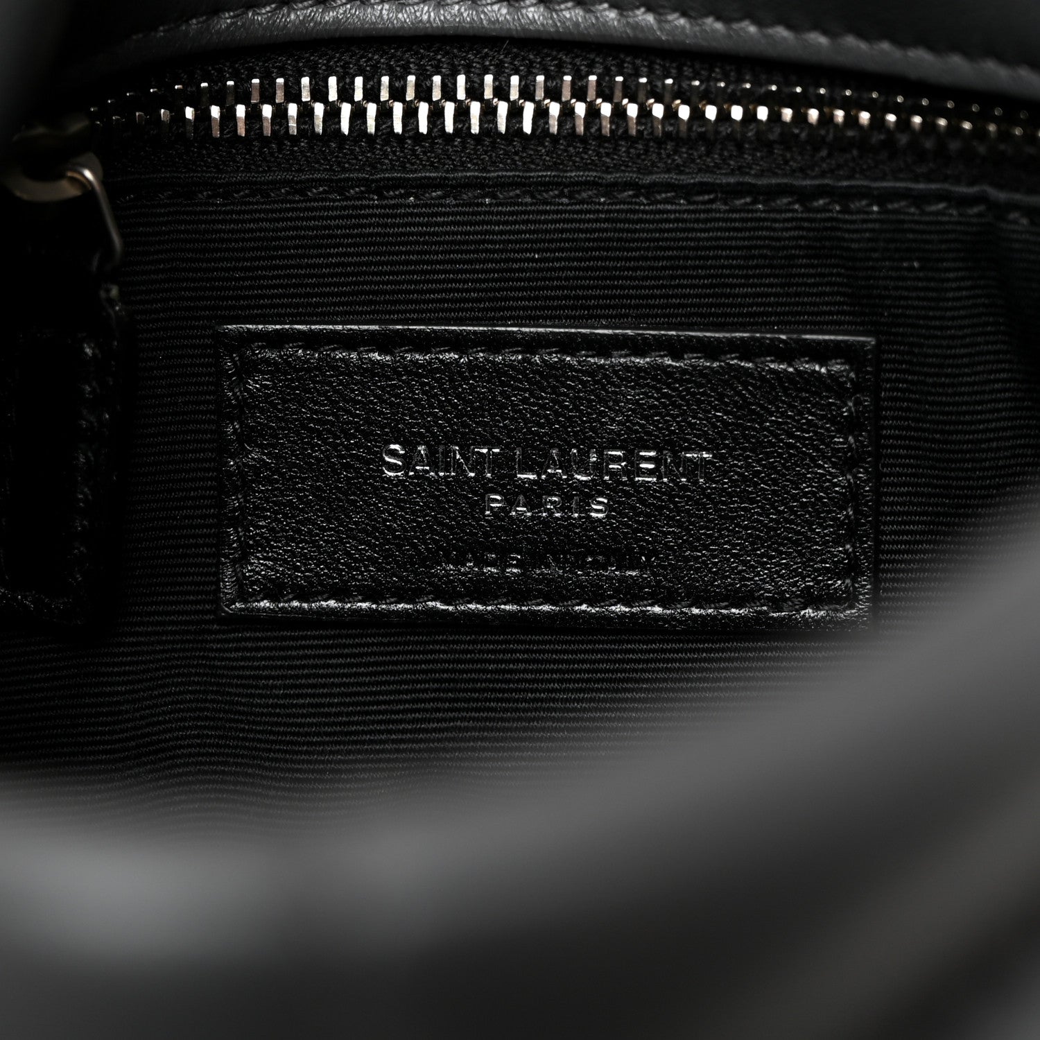 Saint Laurent Lambskin Quilted Toy Loulou Puffer Monogram Chain Satchel Storm 6 of 10