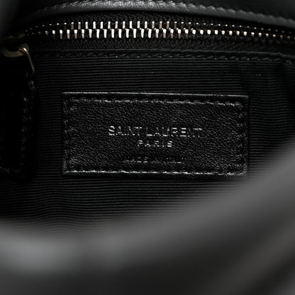 Saint Laurent Lambskin Quilted Toy Loulou Puffer Monogram Chain Satchel Storm 6 of 10