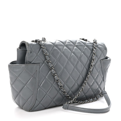 Chanel Lambskin Large Around Pockets Flap Dark Grey 3 of 10