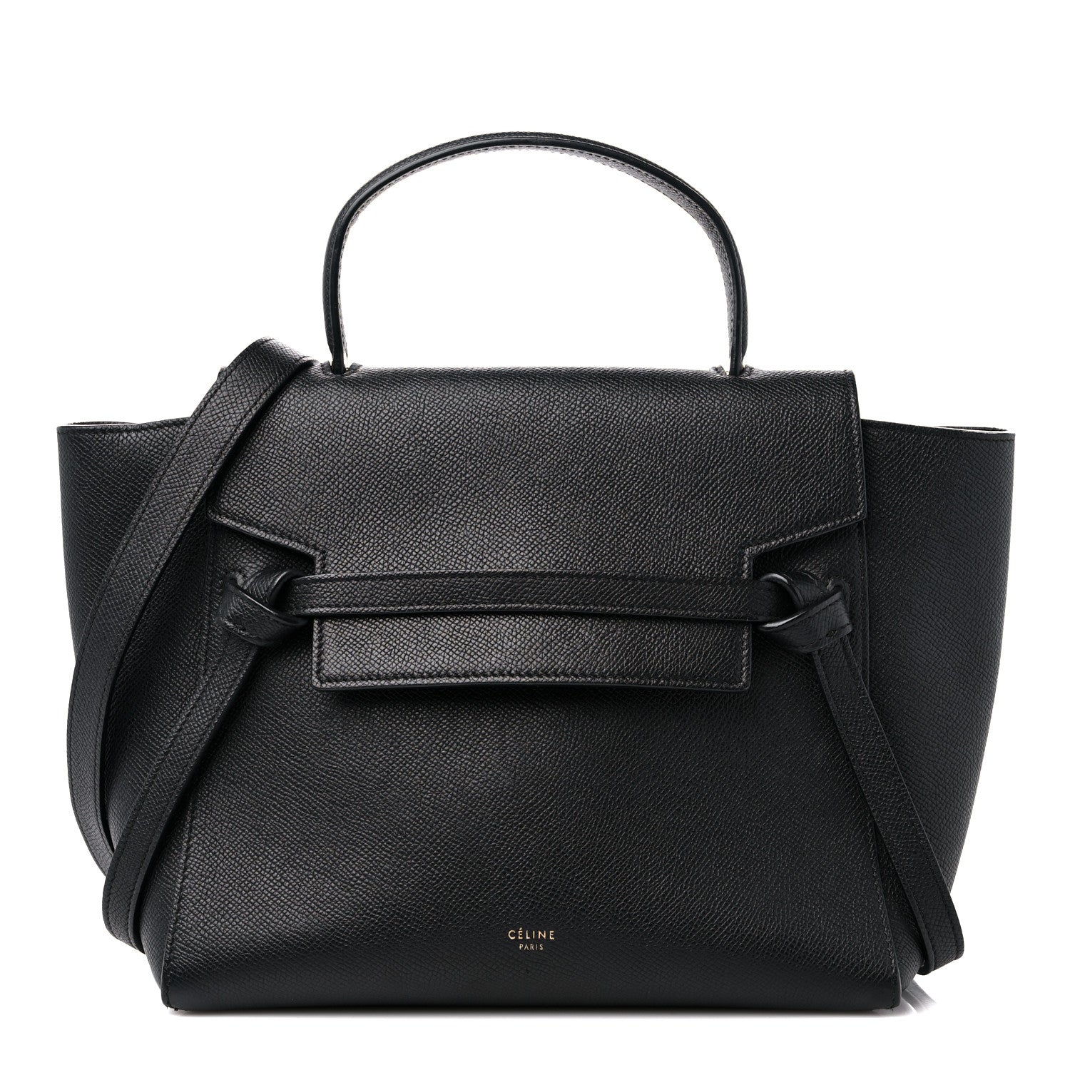 Celine Grained Calfskin Micro Belt Bag Black 1 of 11