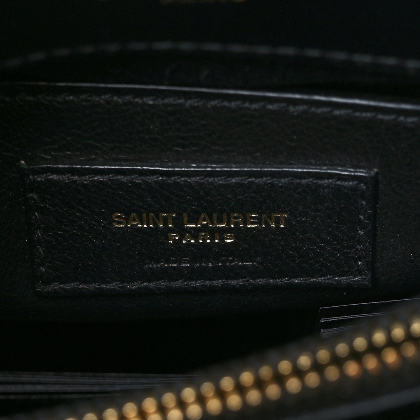 Calfskin Y Quilted Monogram Small Loulou Chain Satchel Black
