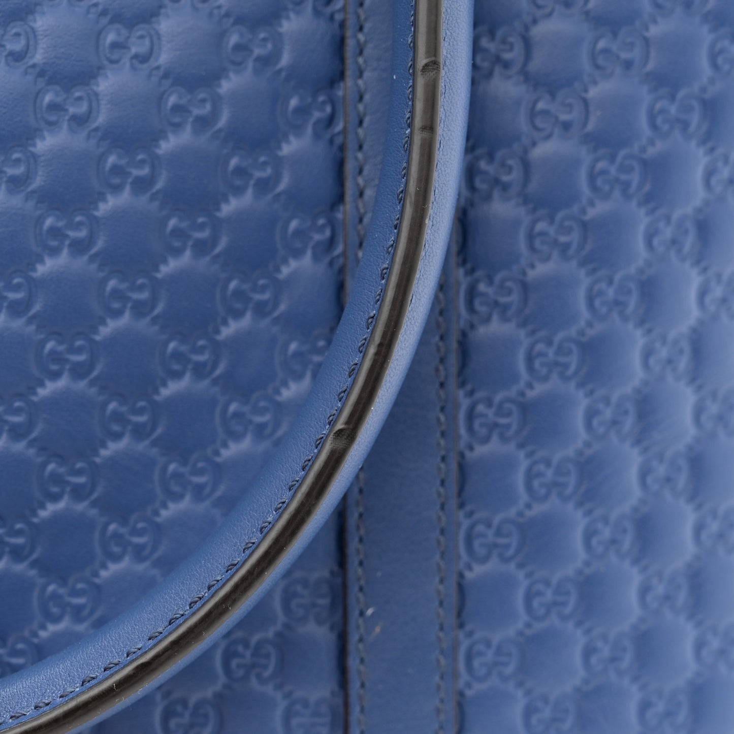 Soft Microguccissima Small Zippered Satchel Caspian