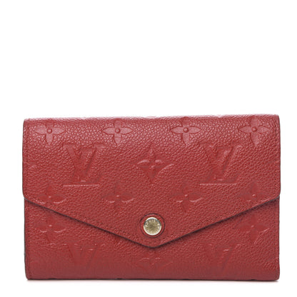 Louis Vuitton Empreinte Compact Curieuse Wallet Cherry 1 of 9