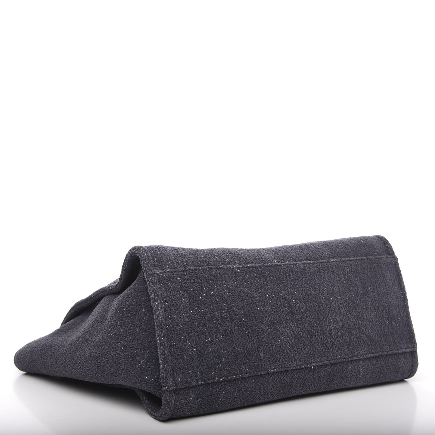 Lurex Boucle Medium Deauville Tote Grey