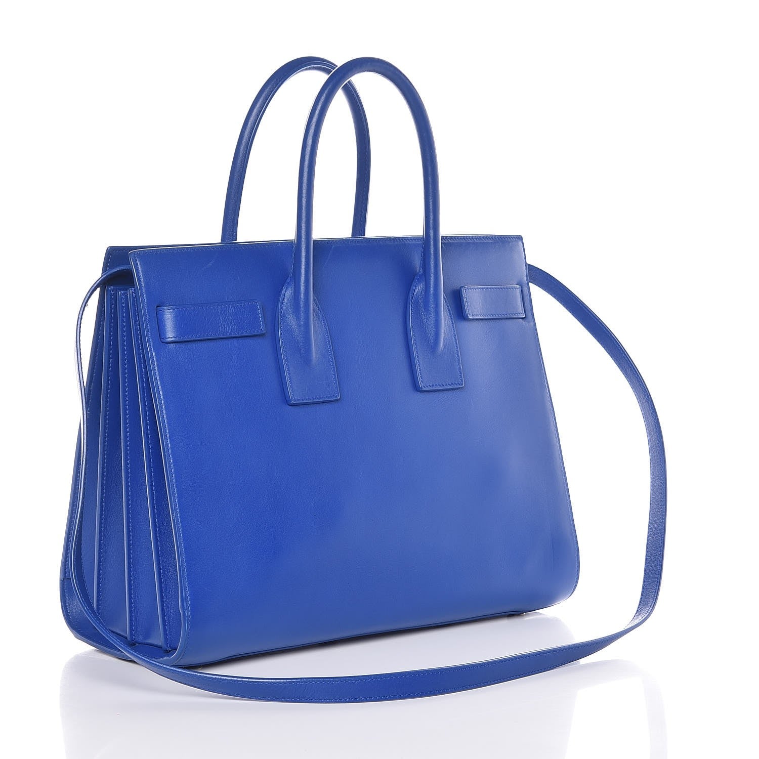 Saint Laurent Calfskin Small Sac De Jour Blue Majorelle 13 of 19