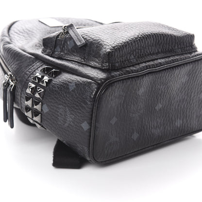 MCM Visetos Side Stud Mini Stark Backpack Black 5 of 8