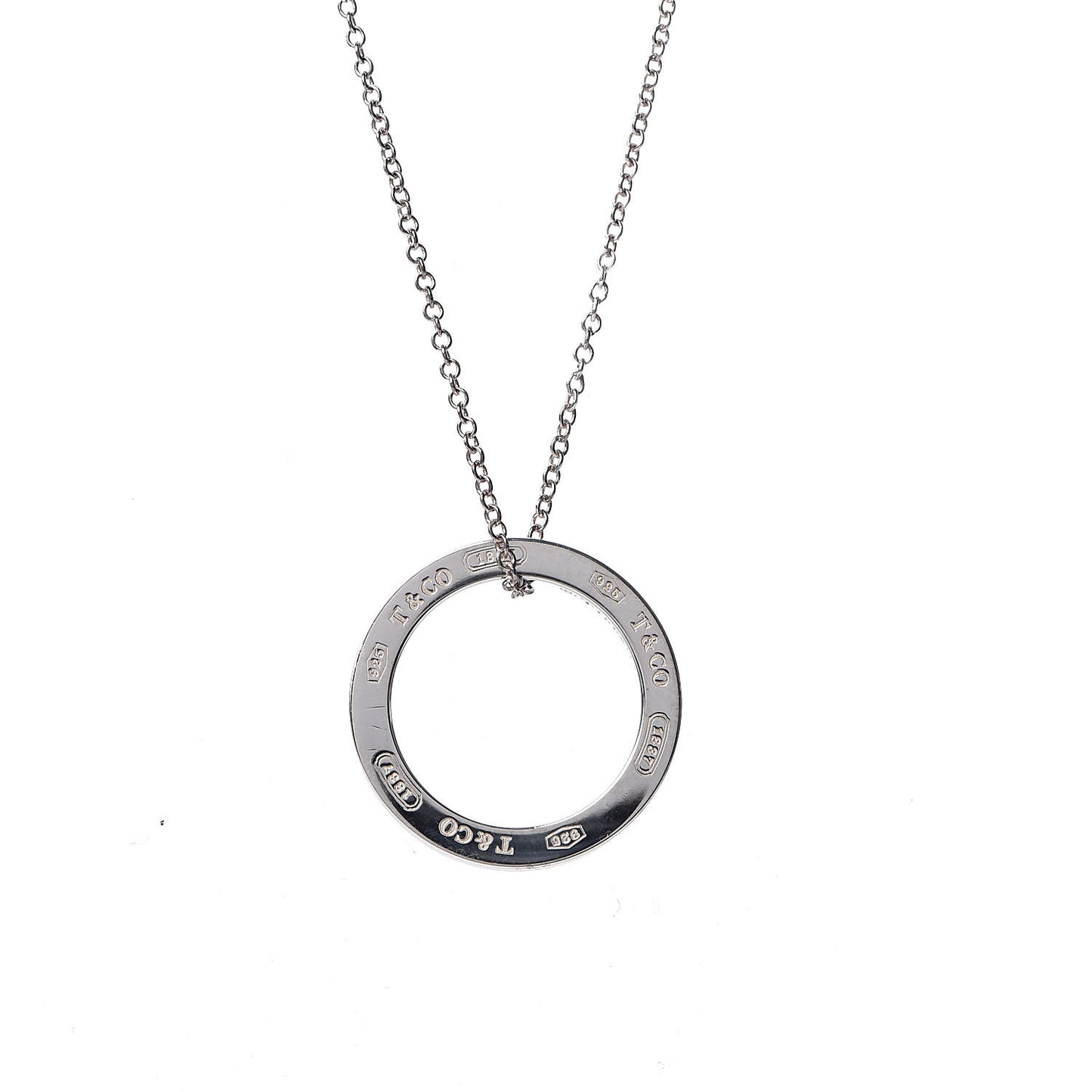Sterling Silver 1837 Circle Pendant Necklace