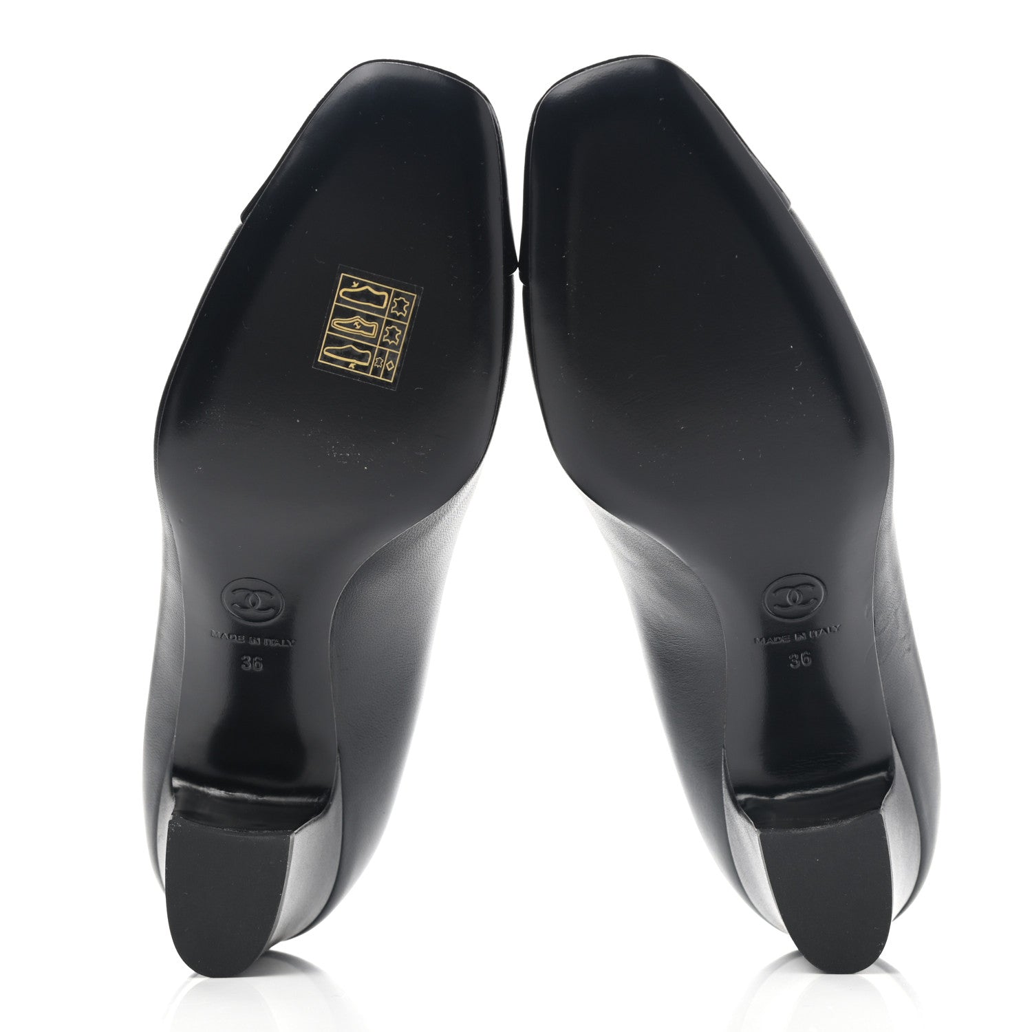 Chanel Patent Lambskin Cap Toe Mary Jane Mid Heel Strap Pumps 36 Black 9 of 20