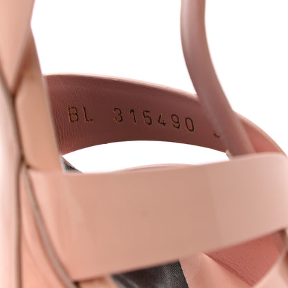 Saint Laurent Patent Tribute 75 Platform Sandals 37 Pale Pink 7 of 8