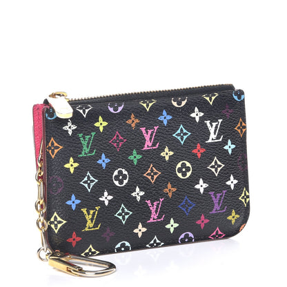 Louis Vuitton Monogram Multicolor Key Pouch Black Grenade 3 of 12