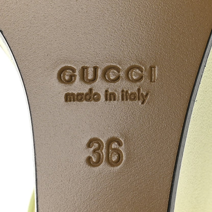 Gucci Regent Calfskin Crystal Snake Head Sandals 36 Pistachio Green 7 of 8