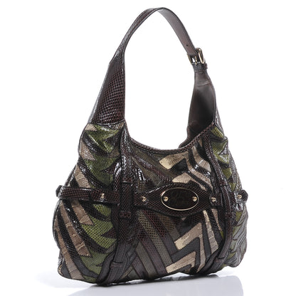 Gucci Python Patchwork 85th Anniversary Hobo 3 of 7