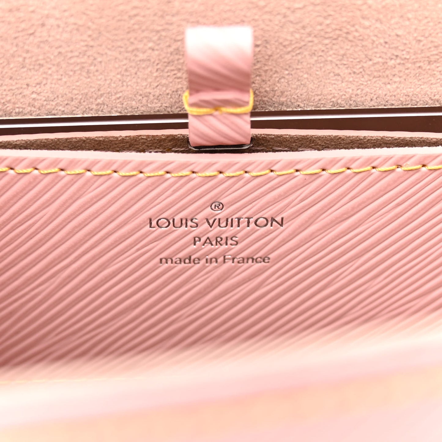 Epi Mechanical Flowers Twist Shoulder Bag MM Rose Ballerine
