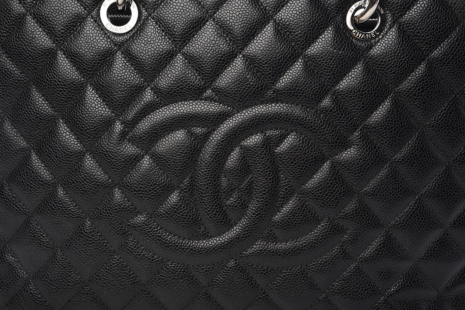 Chanel Caviar Quilted Grand Shopping Tote GST Black 14 of 18