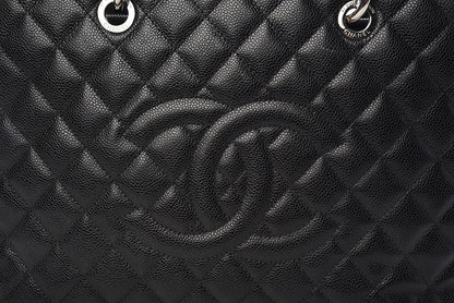 Chanel Caviar Quilted Grand Shopping Tote GST Black 14 of 18