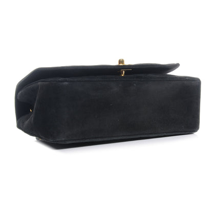 Chanel Suede Quilted Small Flap Black 4 of 8