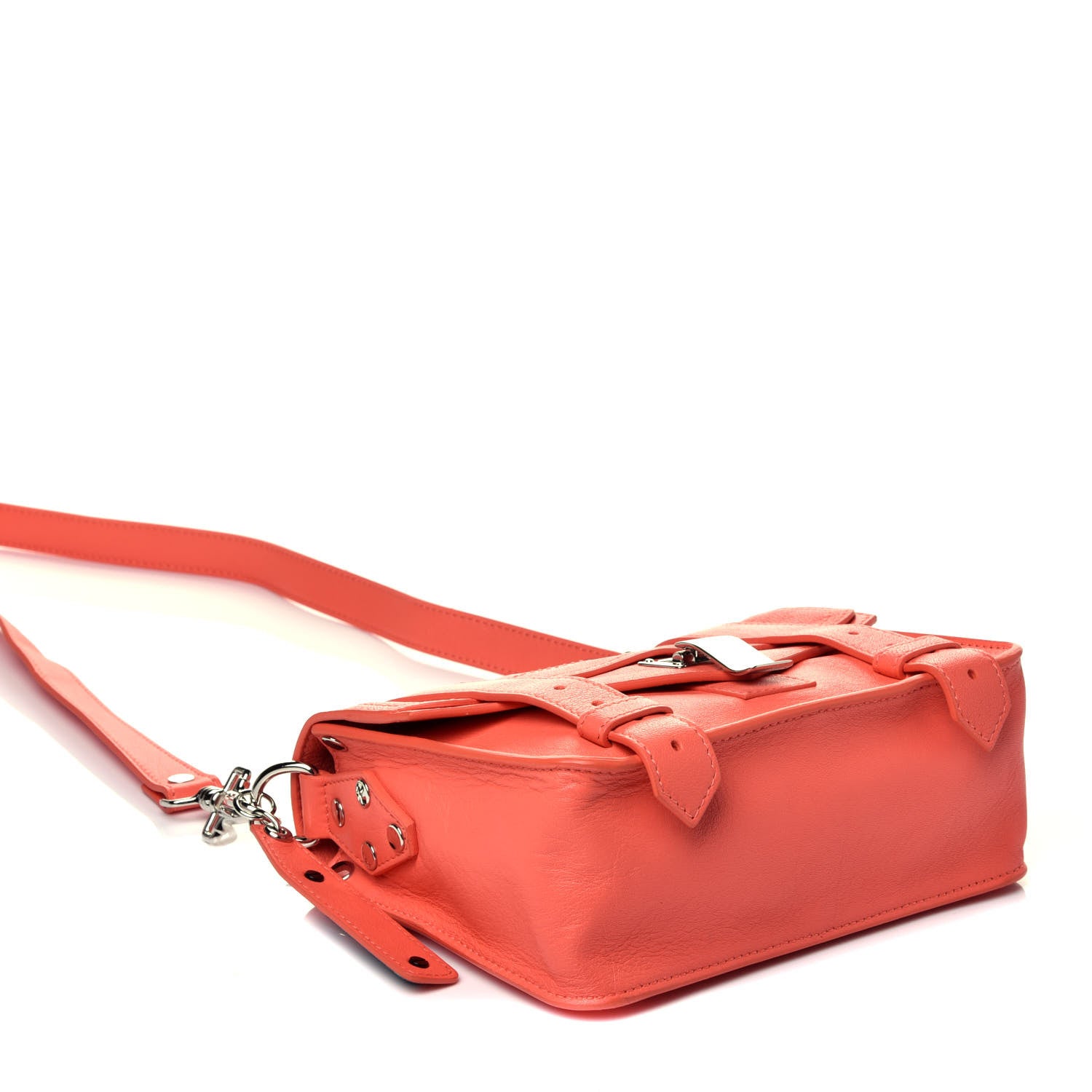 Proenza Schouler Lambskin PS1 Mini Crossbody Bag Neon Coral 4 of 9