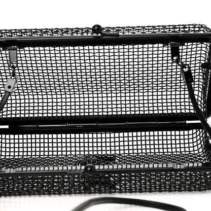 Saint Laurent Brass Lambskin Monogram Cassandre Cage Bag Black 5 of 10