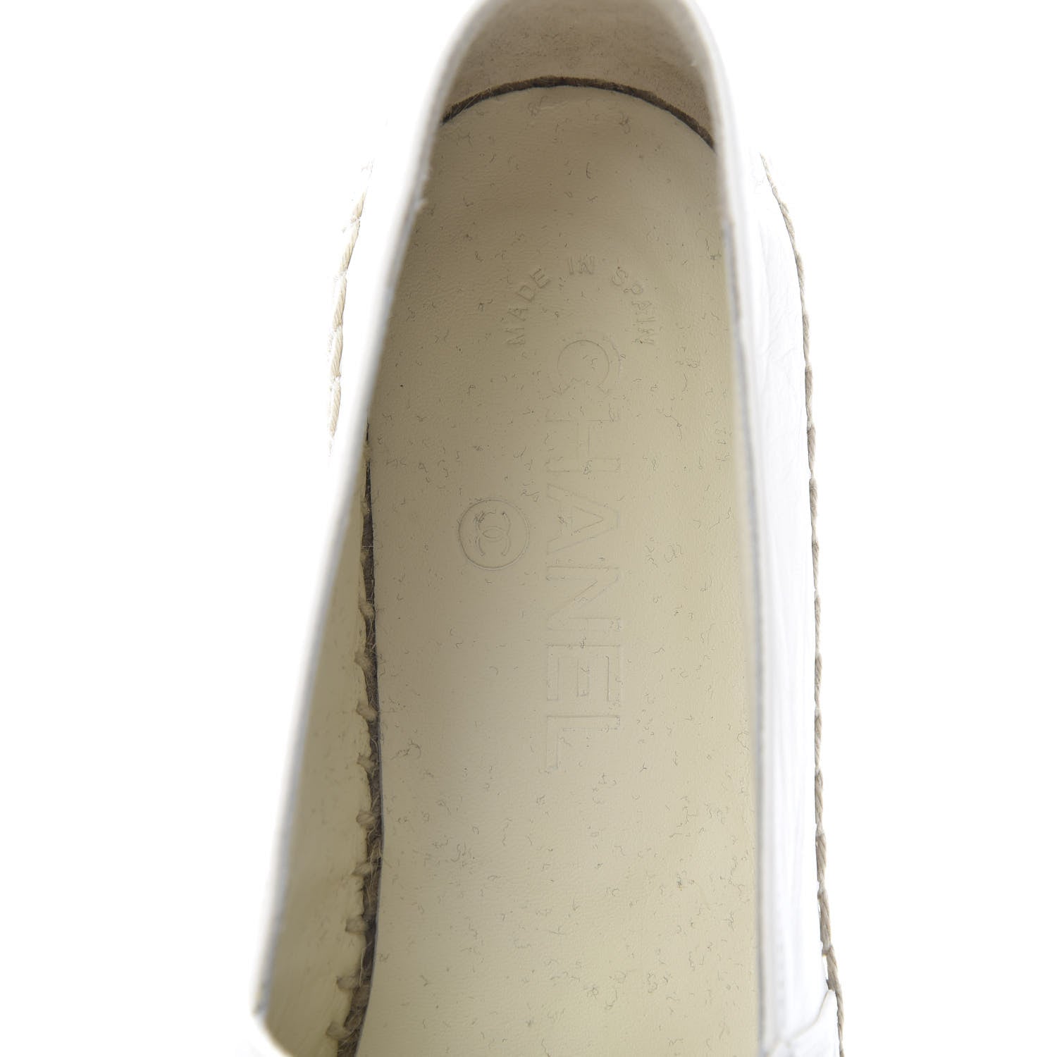 Chanel Lambskin CC Espadrilles 39 White 9 of 11