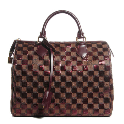 Louis Vuitton Damier Paillettes Speedy 30 Rouge 1 of 8