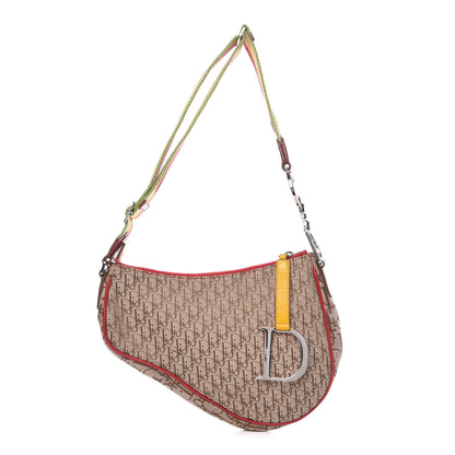Christian Dior Monogram Rasta Saddle Pochette Beige 1 of 9