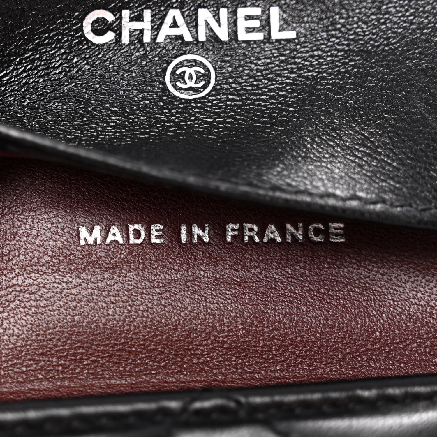 Chanel Lambskin Quilted Tri-Fold Flap Wallet Black 7 of 13