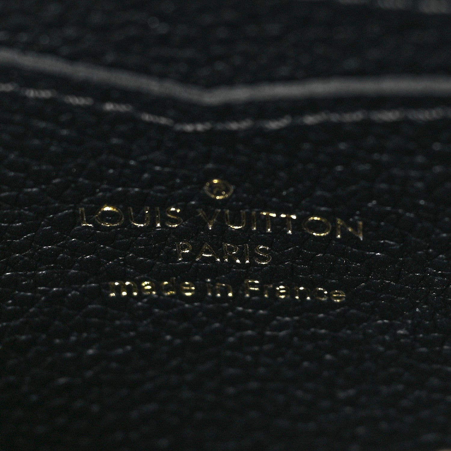 Louis Vuitton Empreinte Monogram Giant Zippy Coin Purse Black Beige 6 of 6
