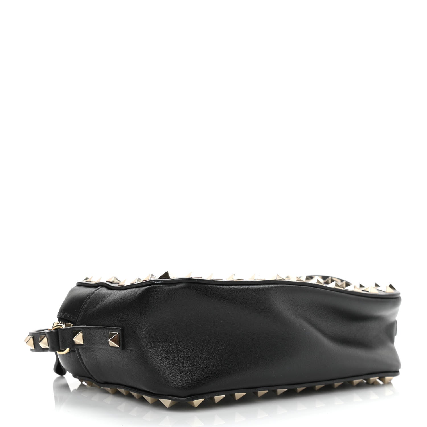 Valentino Garavani Calfskin Rockstud Camera Crossbody Bag Black 4 of 9