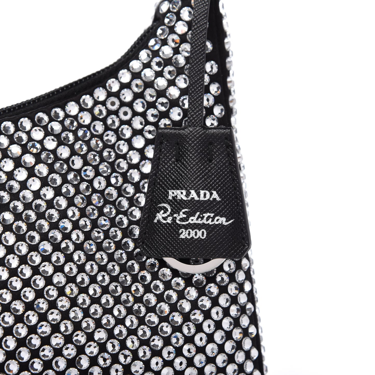 Satin Crystal Mini Re-Edition 2000 Bag Cristal