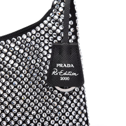 Prada Satin Crystal Mini Re-Edition 2000 Bag Cristal 11 of 12
