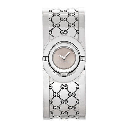 Gucci Stainless Steel 23mm Twirl Quartz Watch Brown 1 of 5