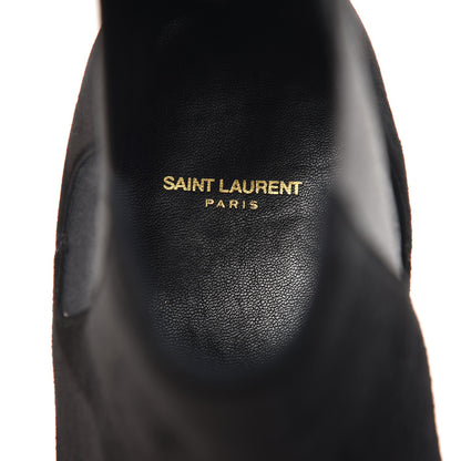 Saint Laurent Mens Suede Chelsea Boots 44 Black 7 of 9