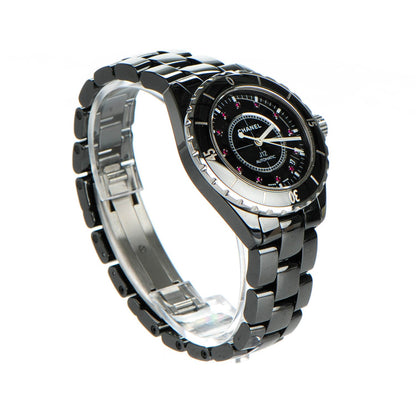 Chanel Stainless Steel Ceramic Ruby 38mm J12 Automatic Watch Black 3 of 7