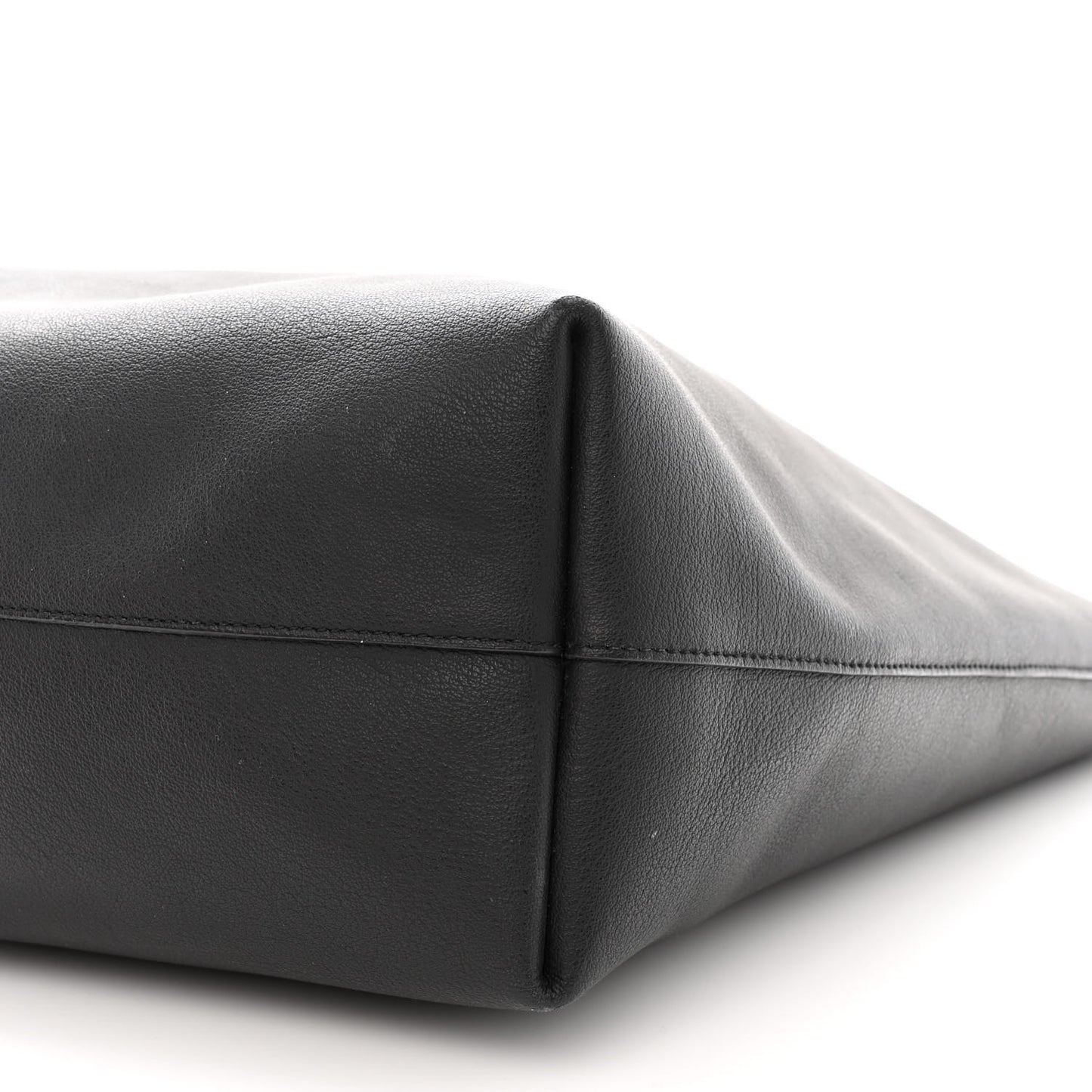 Calfskin Large Shopping Tote Black