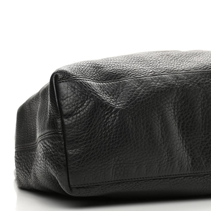 Gucci Pebbled Calfskin Medium Soho Chain Shoulder Bag Black 5 of 17