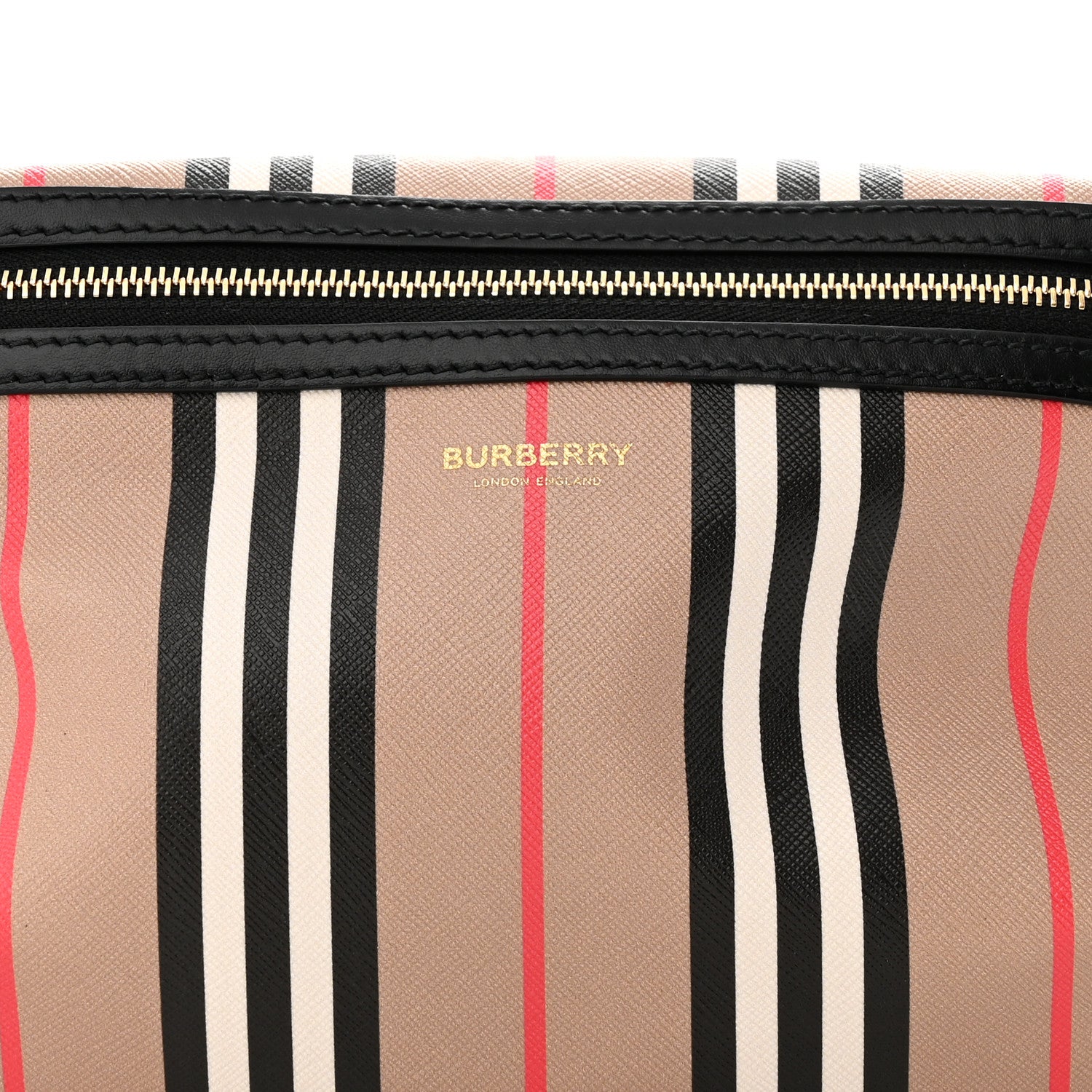 Burberry E-Canvas Icon Stripe Sonny Bum Bag Archive Beige 7 of 9