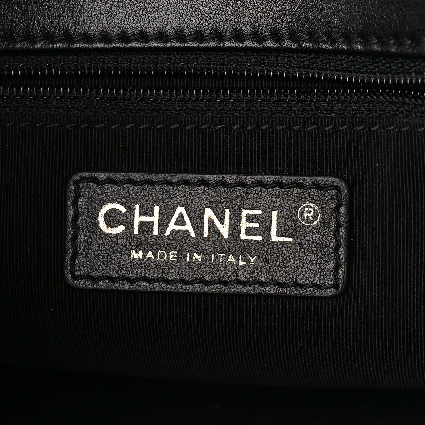 Calfskin Stitched Medium Covered CC Flap Bag Black