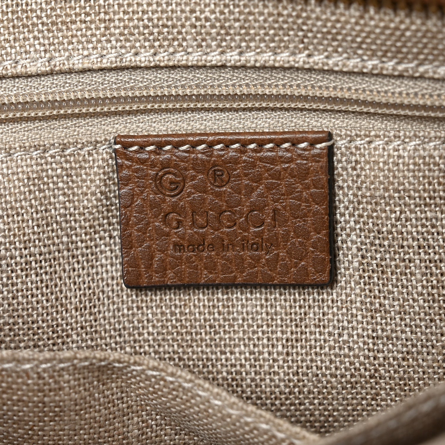 Gucci Monogram Small Bree Tote Beige Tabacco 6 of 10