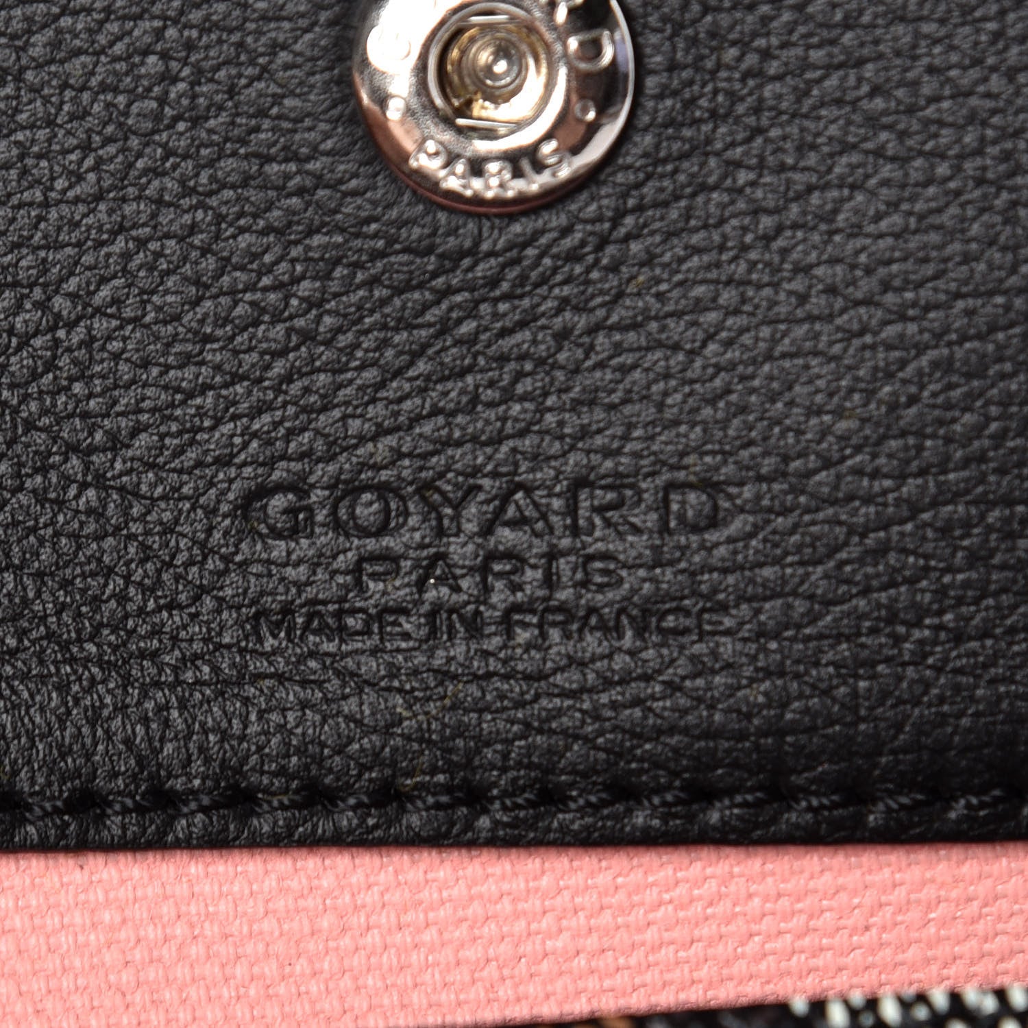 Goyard Goyardine Saint Louis Claire Voie PM Black Pink 8 of 11