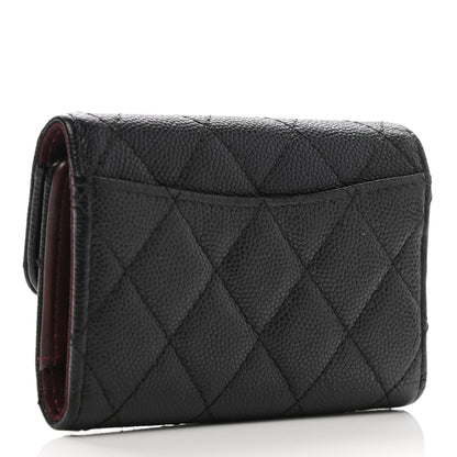 Chanel Caviar Quilted Classic 4 Key Holder Wallet Black 3 of 10