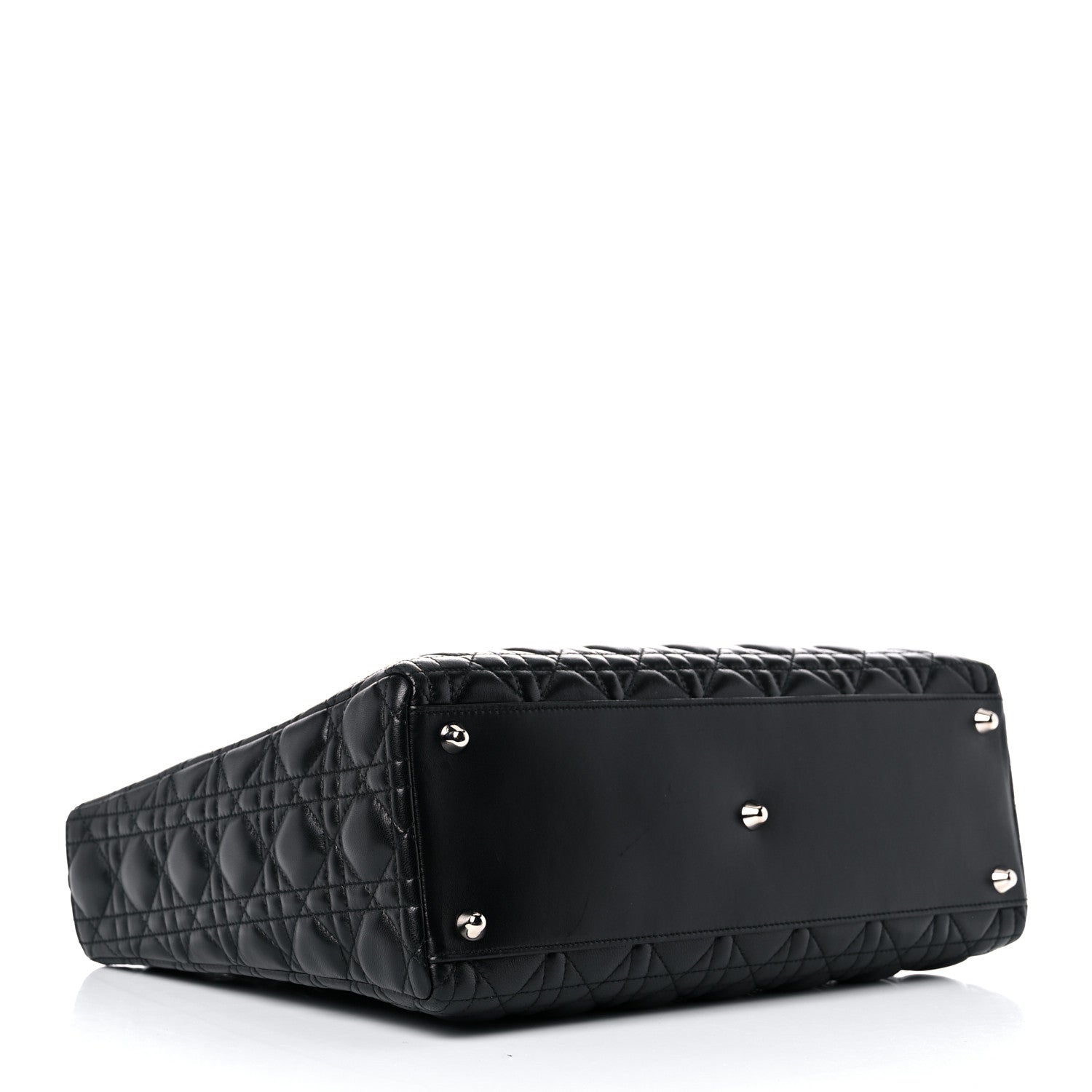 Christian Dior Lambskin Cannage Large Lady Dior Black 3 of 21