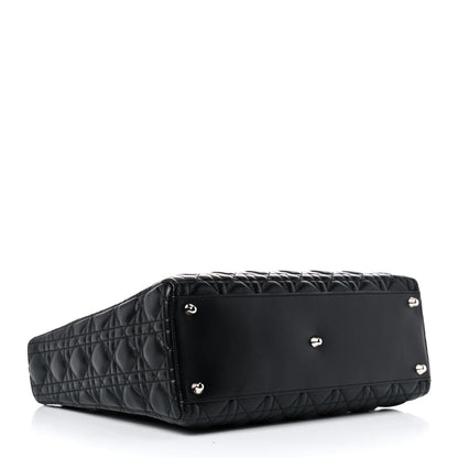 Christian Dior Lambskin Cannage Large Lady Dior Black 3 of 21