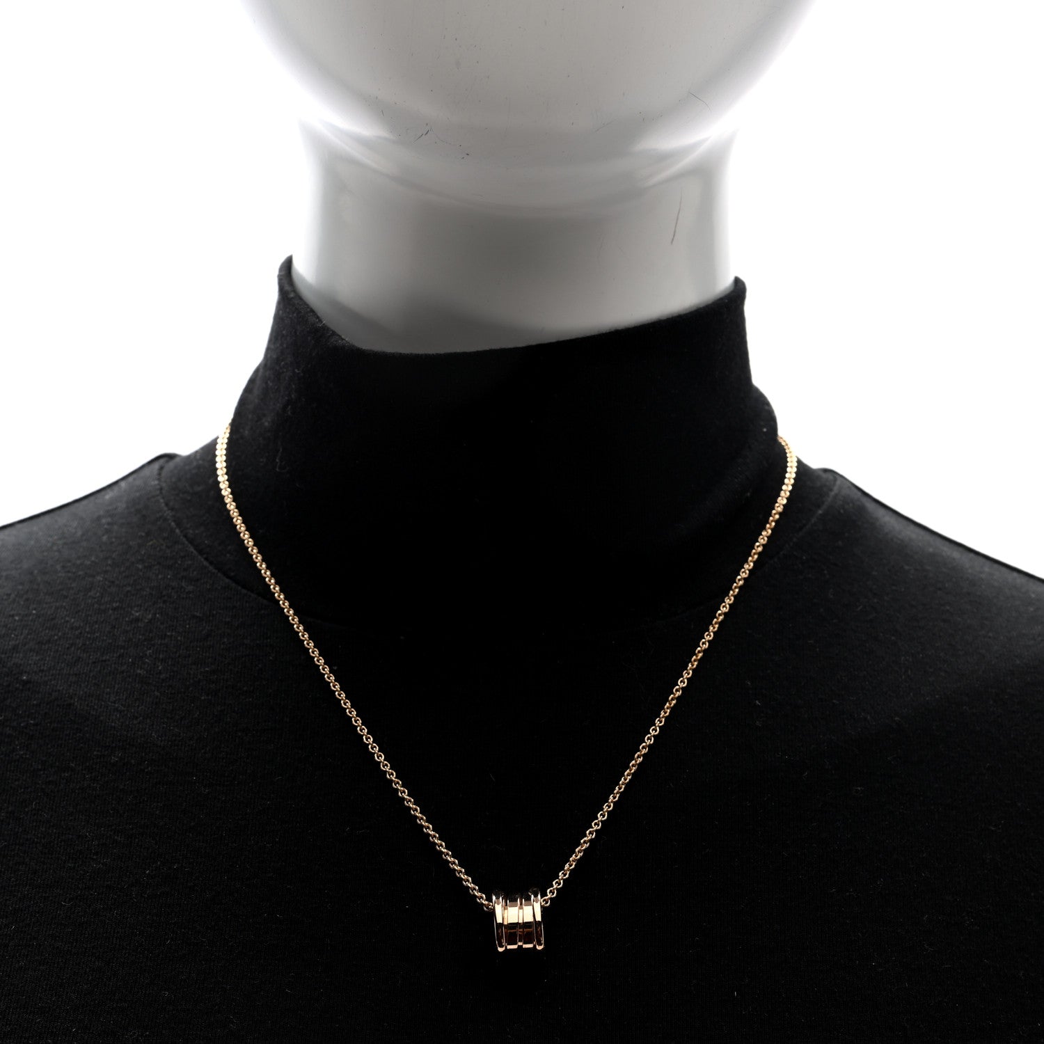 Bulgari 18K Rose Gold B.Zero1 Pendant Necklace 2 of 6