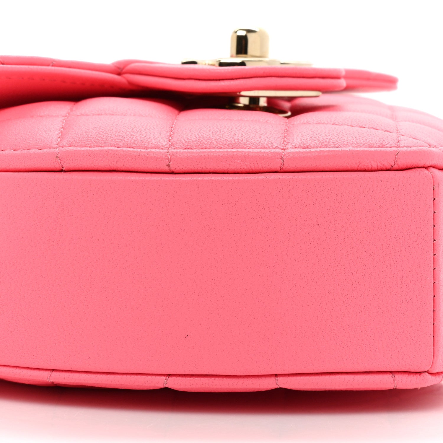 Chanel Lambskin Quilted CC In Love Heart Clutch With Chain Pink 9 of 10