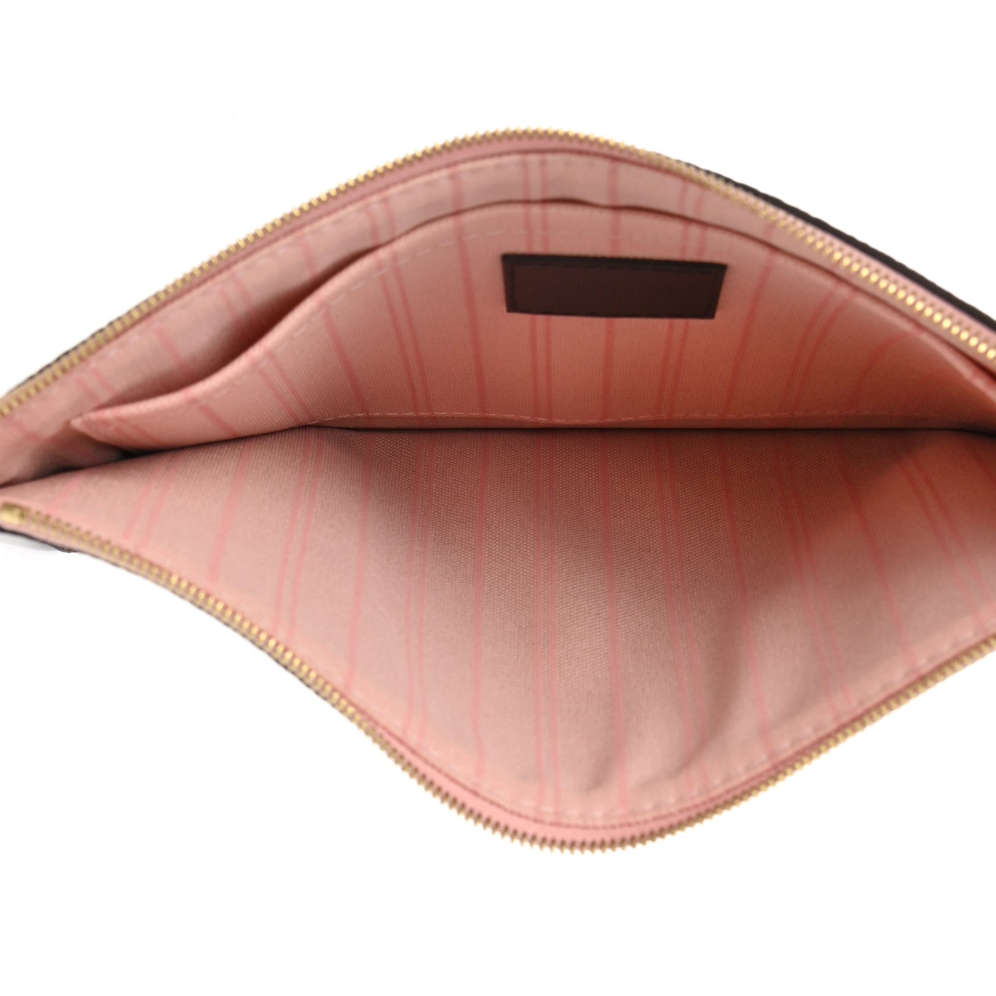 Damier Ebene Neverfull MM GM Pochette Rose Ballerine