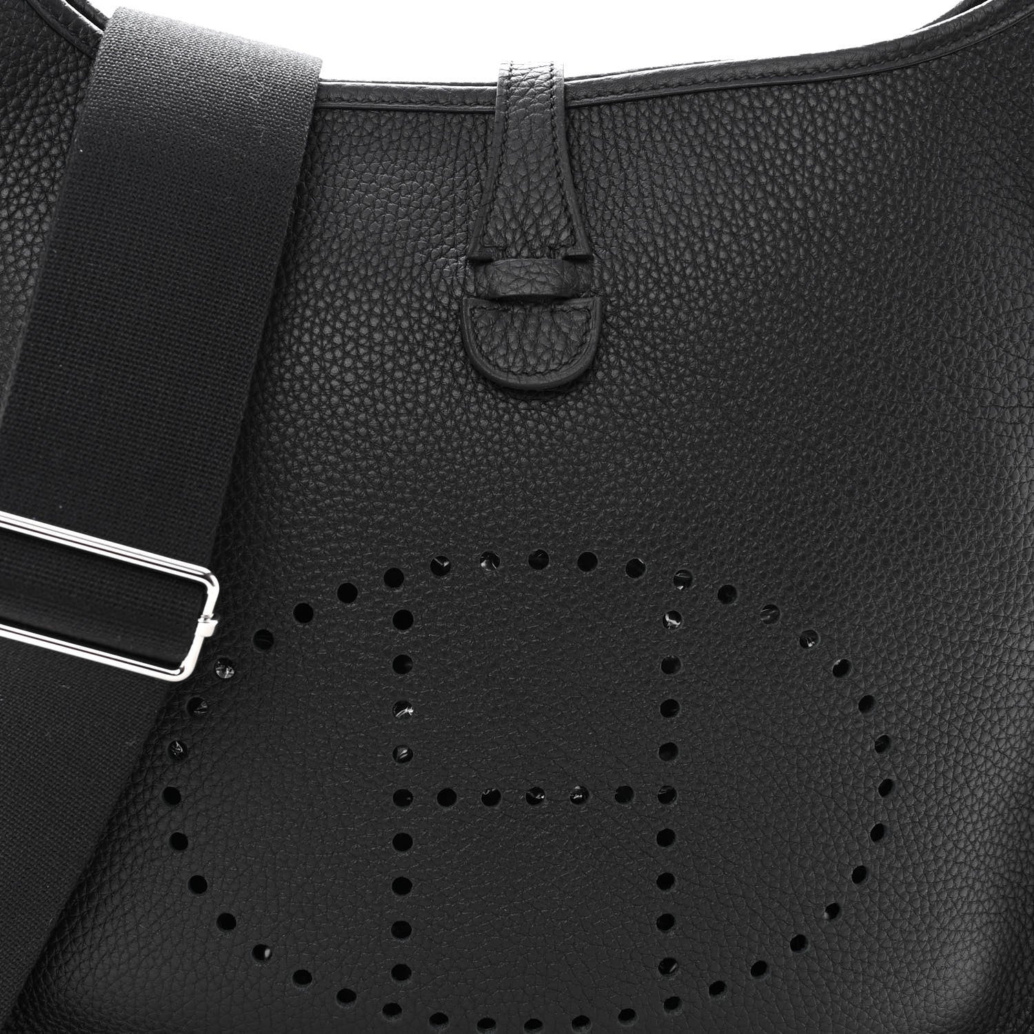 Hermes Taurillon Clemence Evelyne III PM Black 7 of 9