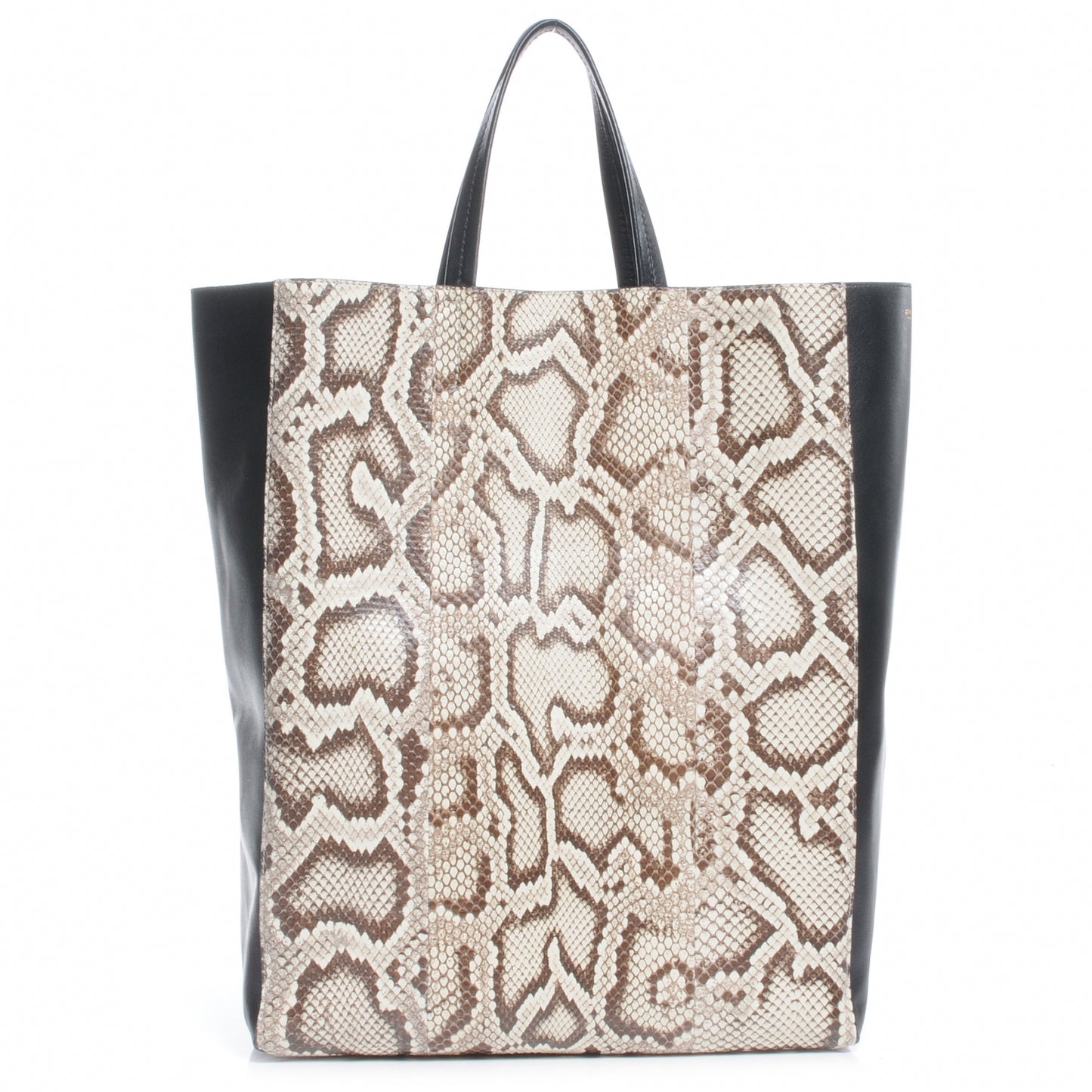 Python Cabas Vertical Tote Brown