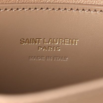 Saint Laurent Box Calfskin Mini Voltaire Shoulder Bag Dark Cork 6 of 12