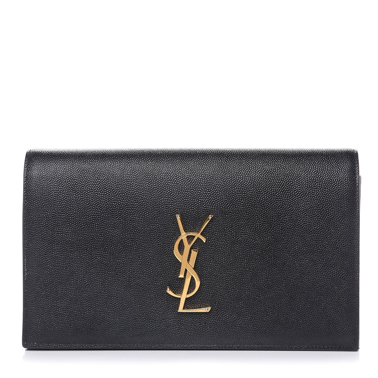 Grain De Poudre Classic Monogram Kate Clutch Black